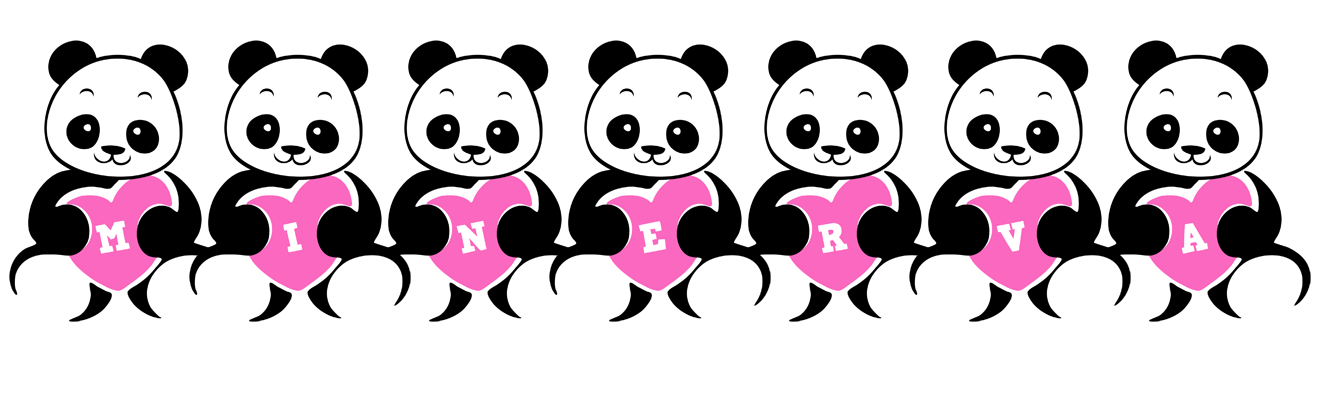 Minerva love-panda logo