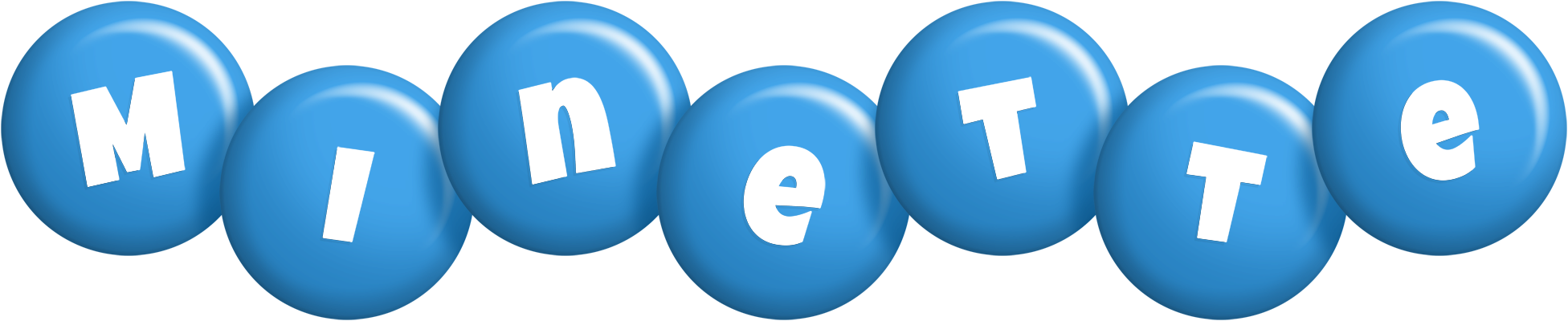 Minette candy-blue logo