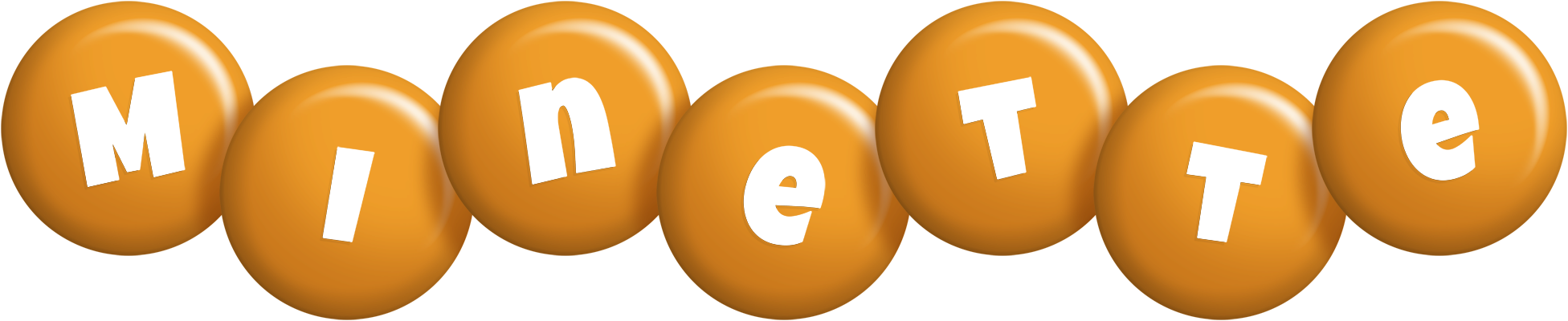 Minette candy-orange logo