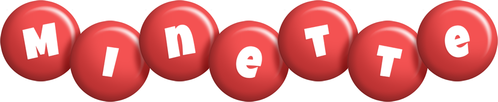 Minette candy-red logo