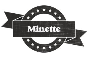 Minette grunge logo