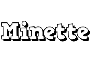 Minette snowing logo