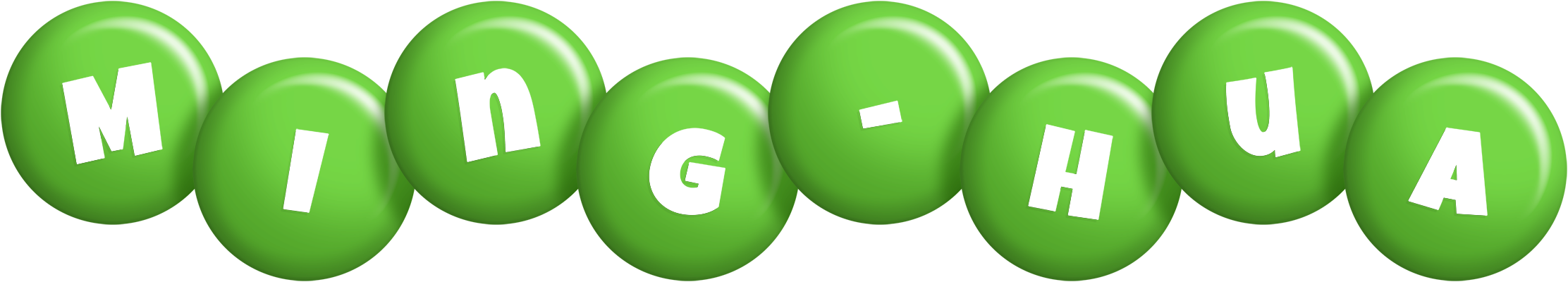 Ming-Hua candy-green logo