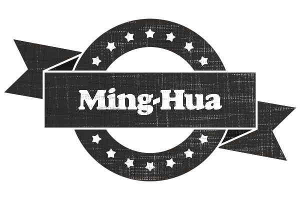 Ming-Hua grunge logo