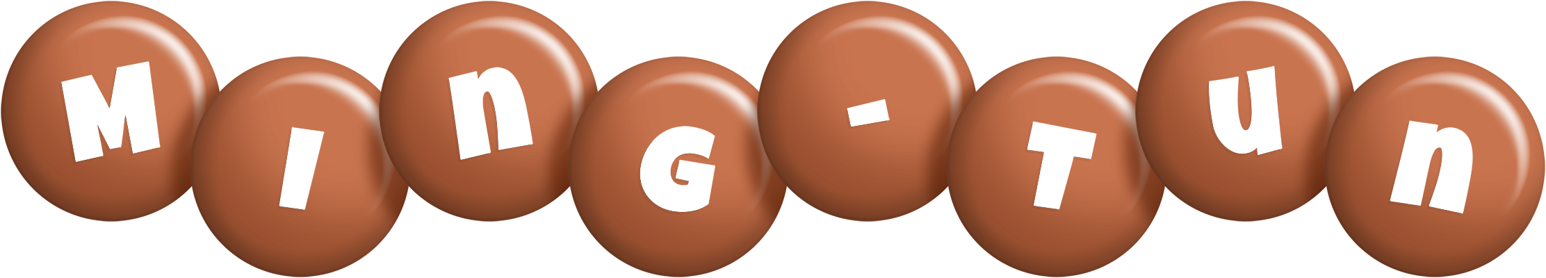 Ming-Tun candy-brown logo