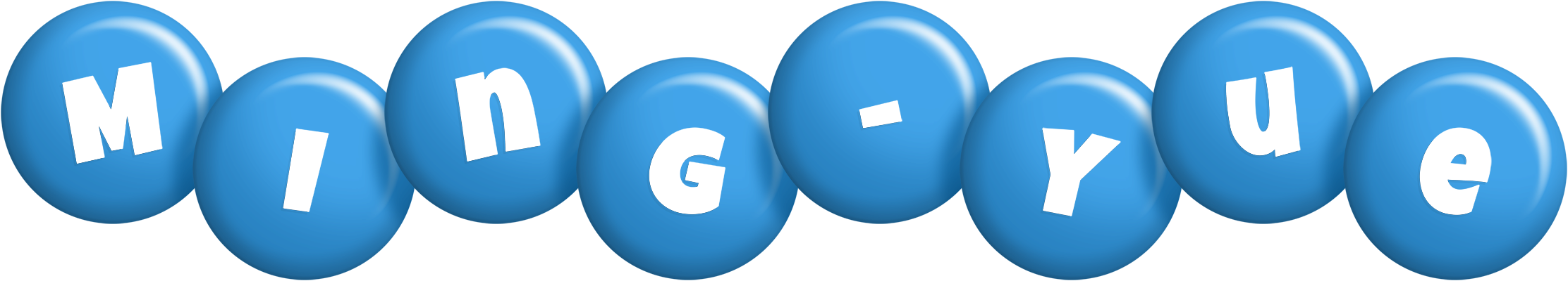 Ming-Yue candy-blue logo