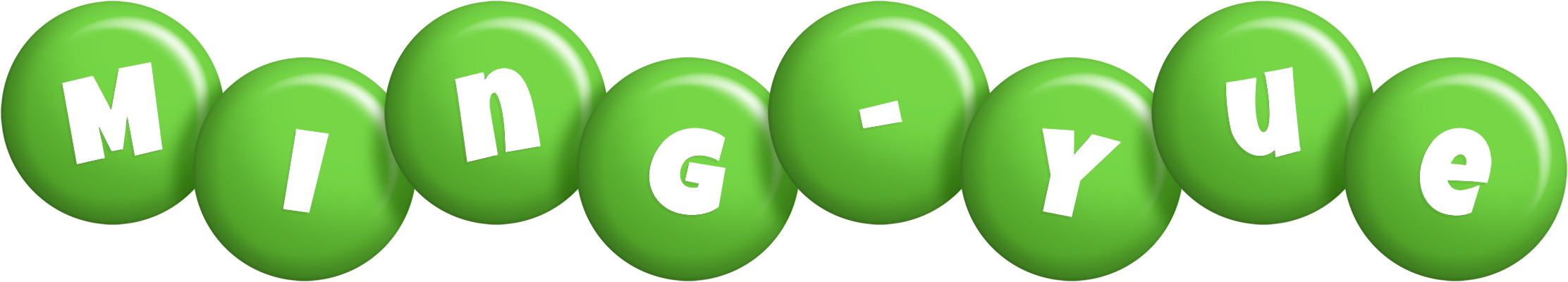 Ming-Yue candy-green logo