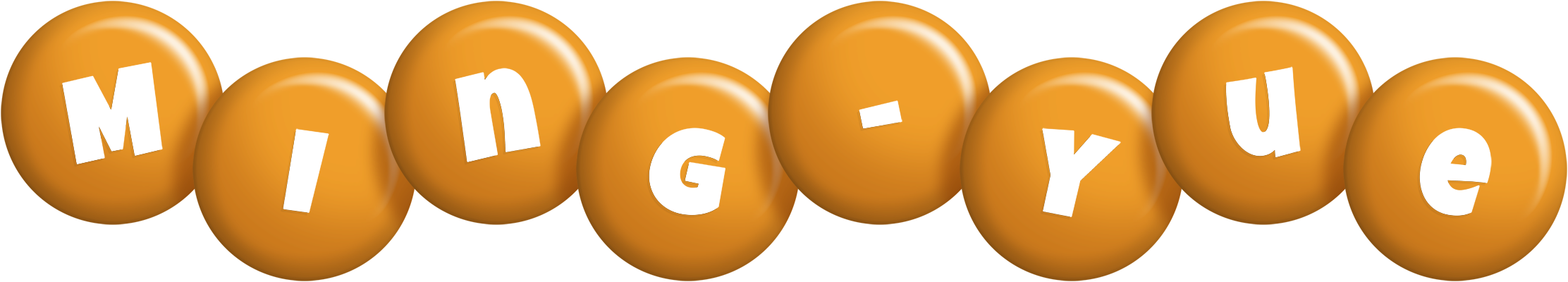 Ming-Yue candy-orange logo