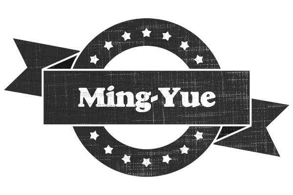 Ming-Yue grunge logo