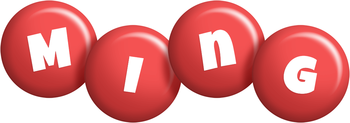Ming candy-red logo