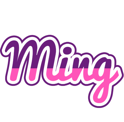 Ming cheerful logo