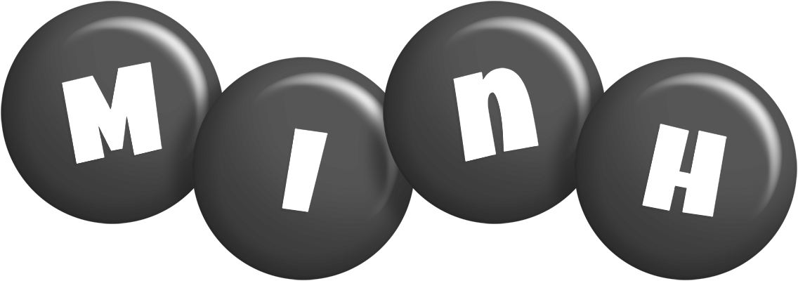 Minh candy-black logo