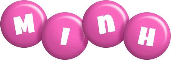 Minh candy-pink logo