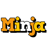 Minja cartoon logo