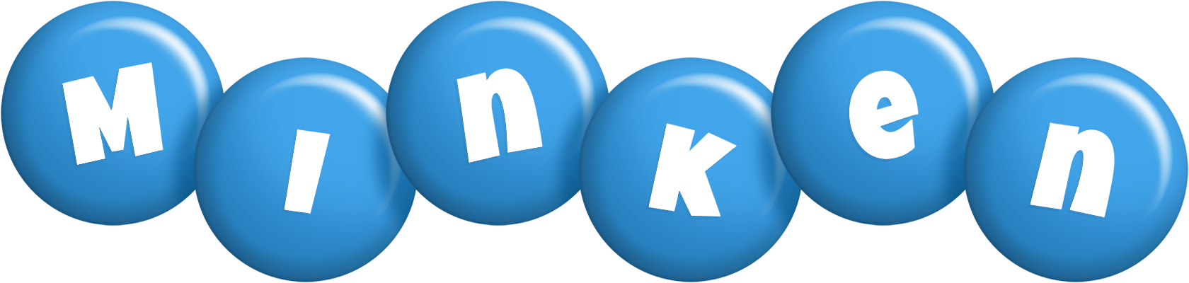 Minken candy-blue logo