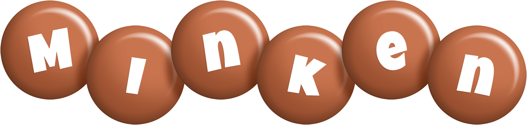 Minken candy-brown logo