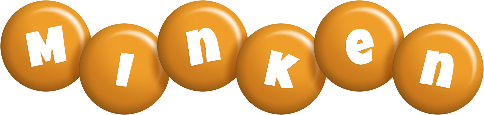 Minken candy-orange logo
