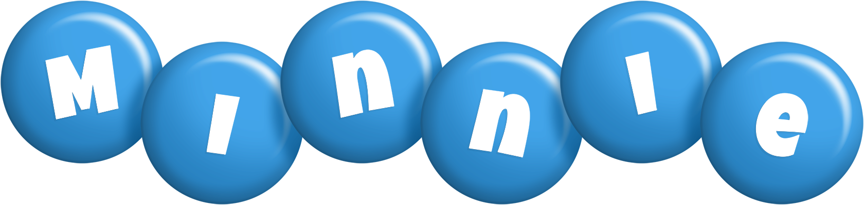 Minnie candy-blue logo
