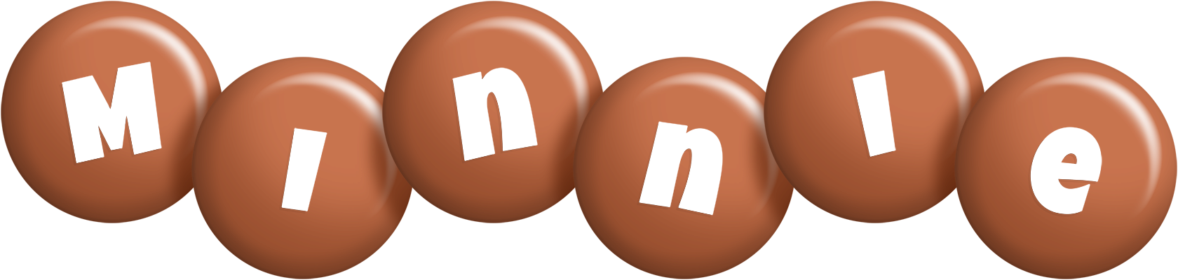 Minnie candy-brown logo