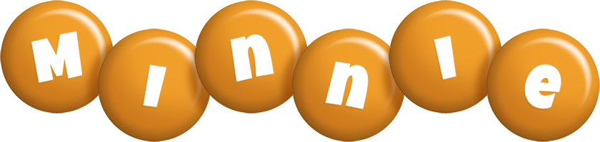 Minnie candy-orange logo