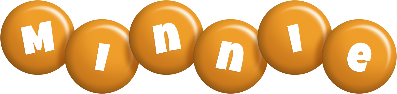 Minnie candy-orange logo