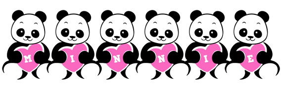 Minnie love-panda logo