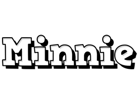 Minnie snowing logo