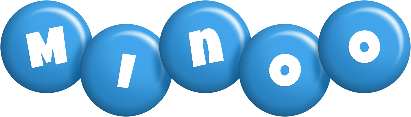 Minoo candy-blue logo