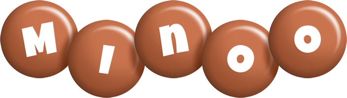 Minoo candy-brown logo