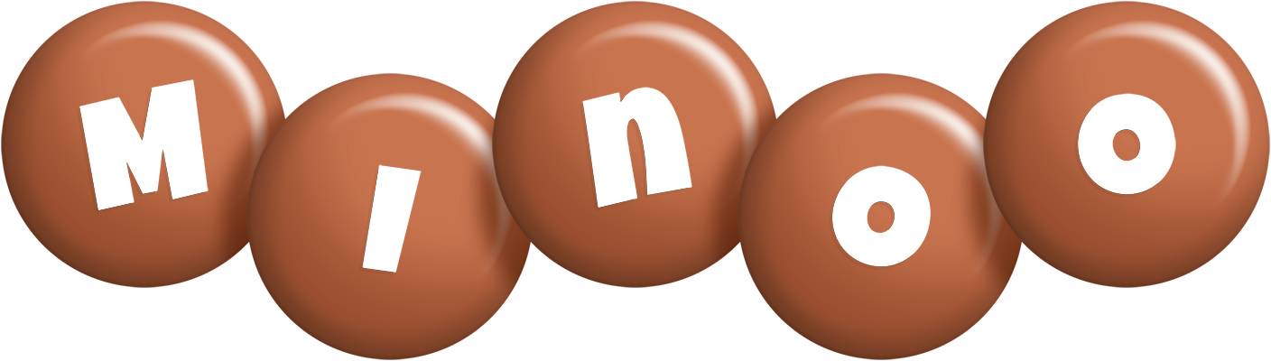 Minoo candy-brown logo