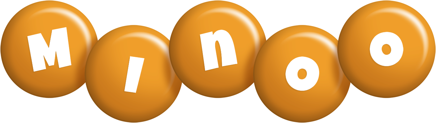 Minoo candy-orange logo