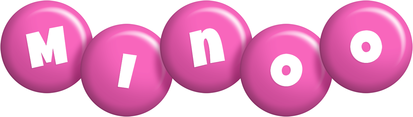 Minoo candy-pink logo