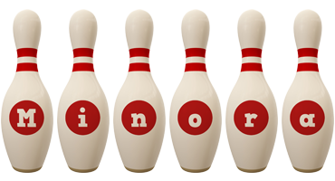 Minora bowling-pin logo