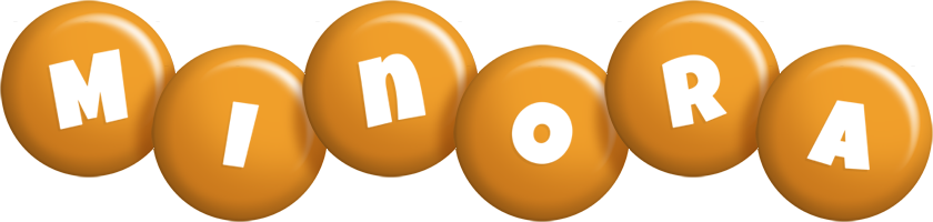 Minora candy-orange logo