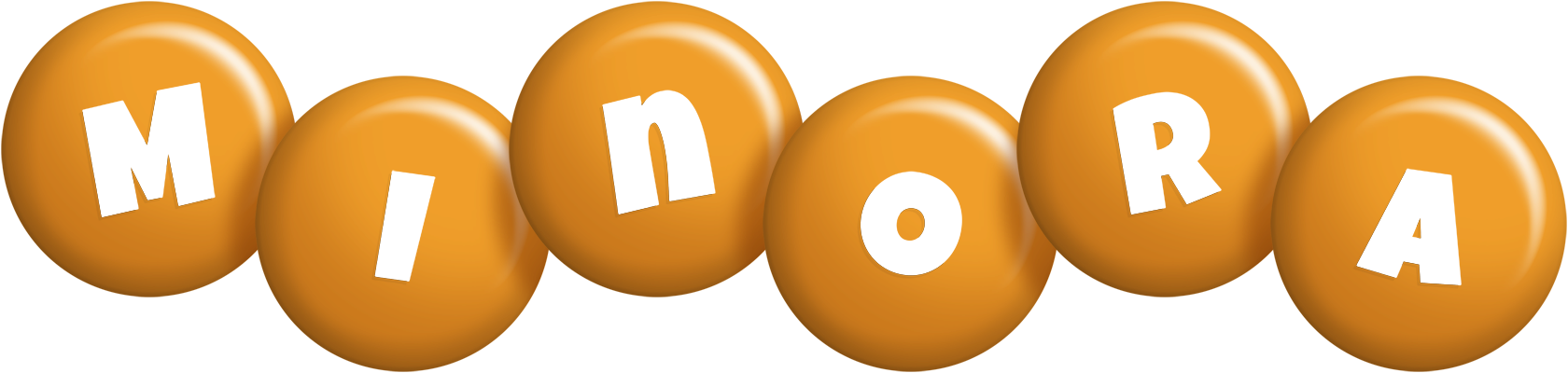 Minora candy-orange logo