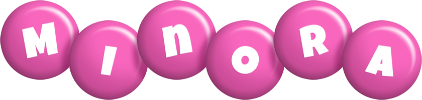 Minora candy-pink logo