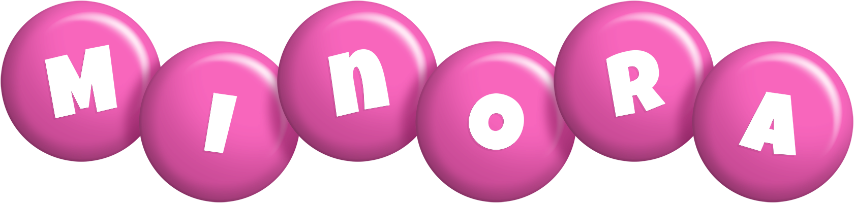 Minora candy-pink logo