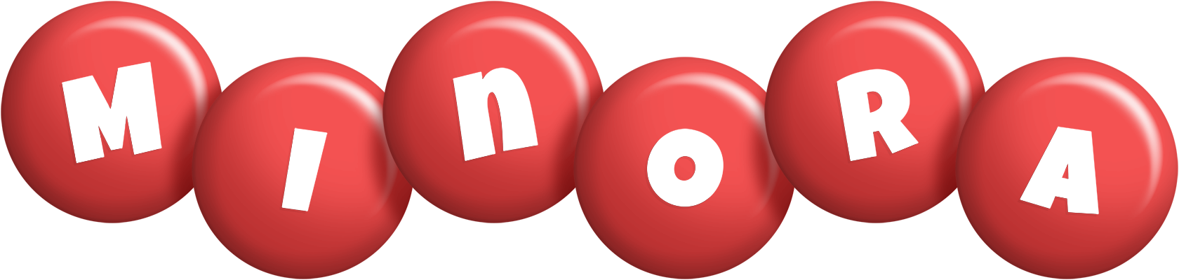 Minora candy-red logo
