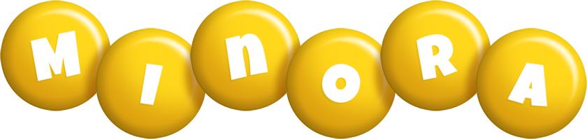 Minora candy-yellow logo