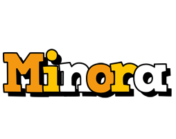 Minora cartoon logo