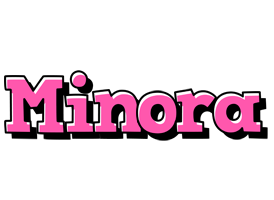 Minora girlish logo