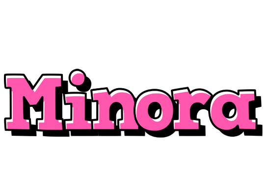 Minora girlish logo