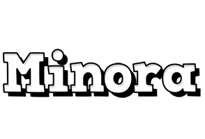 Minora snowing logo