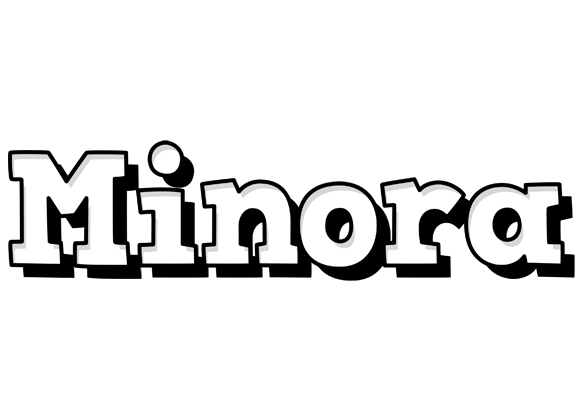 Minora snowing logo