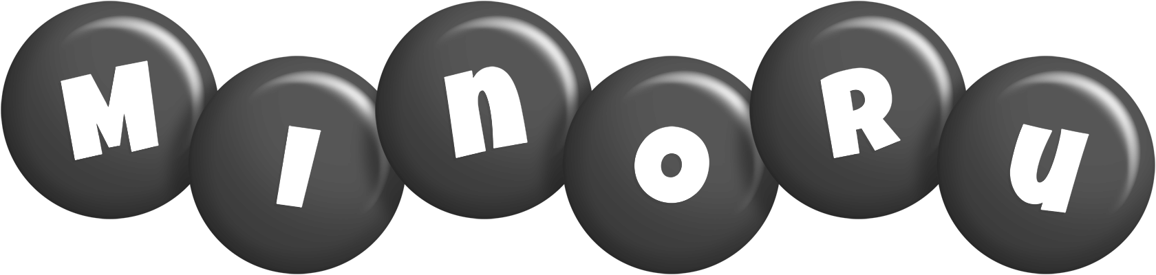 Minoru candy-black logo