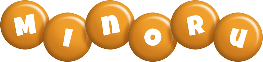 Minoru candy-orange logo