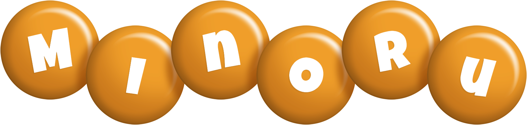 Minoru candy-orange logo