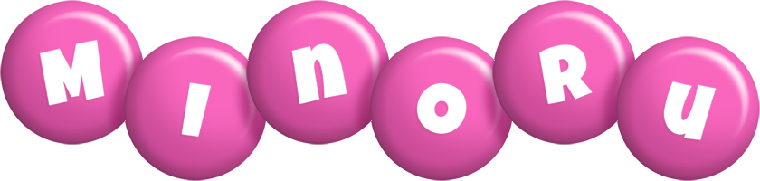 Minoru candy-pink logo