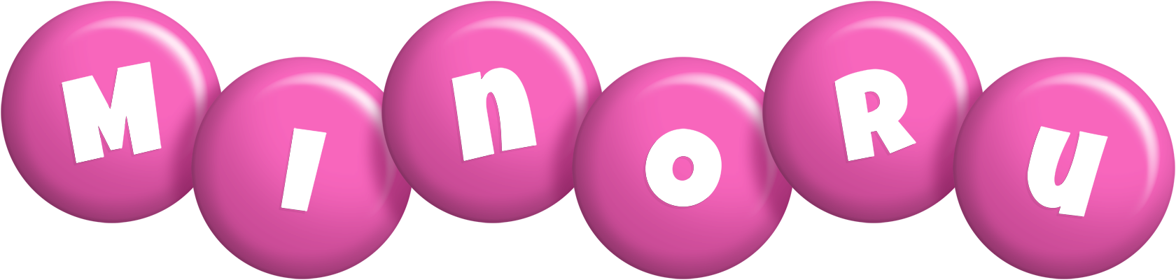 Minoru candy-pink logo