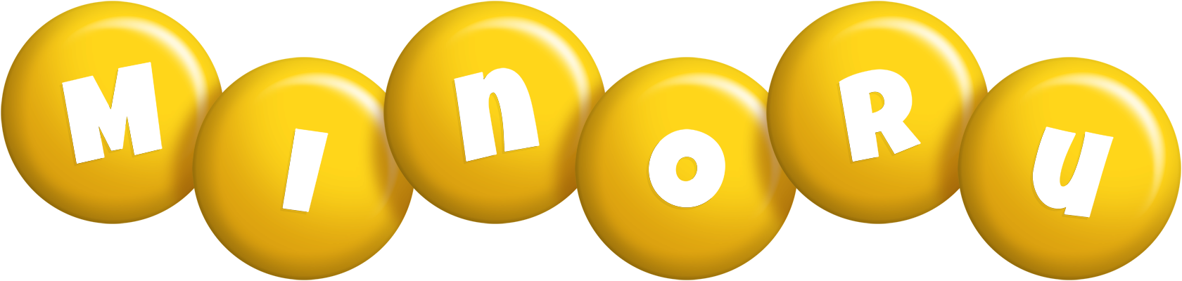 Minoru candy-yellow logo